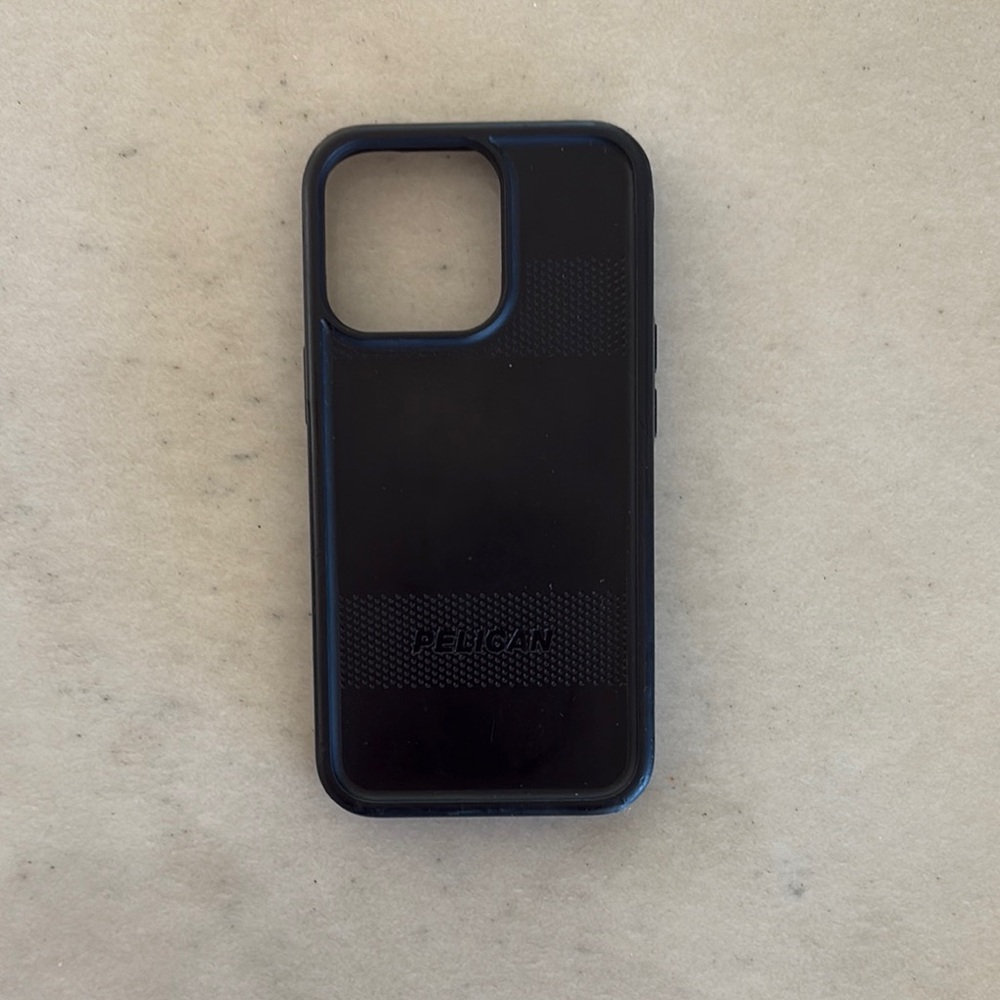 Black Matte Pelican iPhone Case with wireless charging